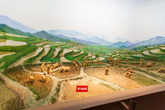 北京中国农业博物馆水田模型