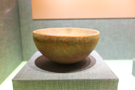 北京中国农业博物馆红陶钵