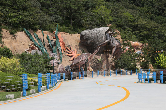 海之韵海底世界生物海星龟螺鱿鱼