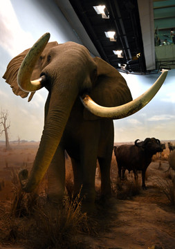 非洲大象动物标本