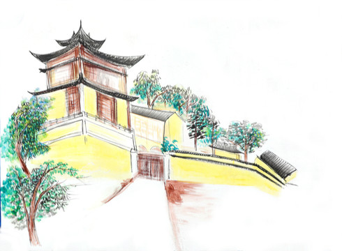 水墨城墻