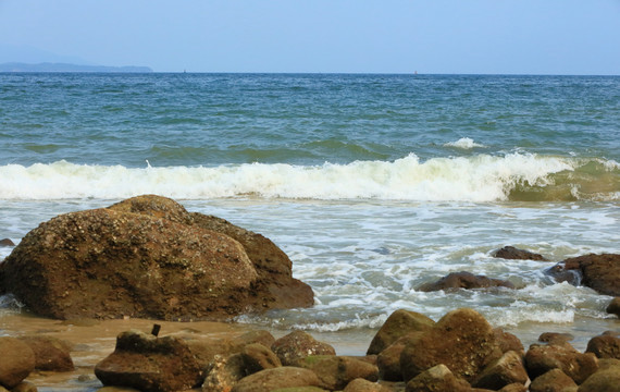 海滩海景大海