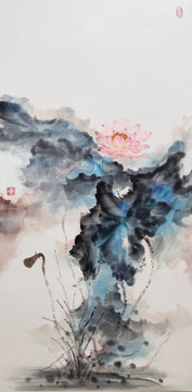 寫意荷花