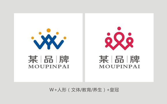 W字母標(biāo)志絲帶