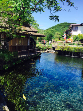 日本湖边风景