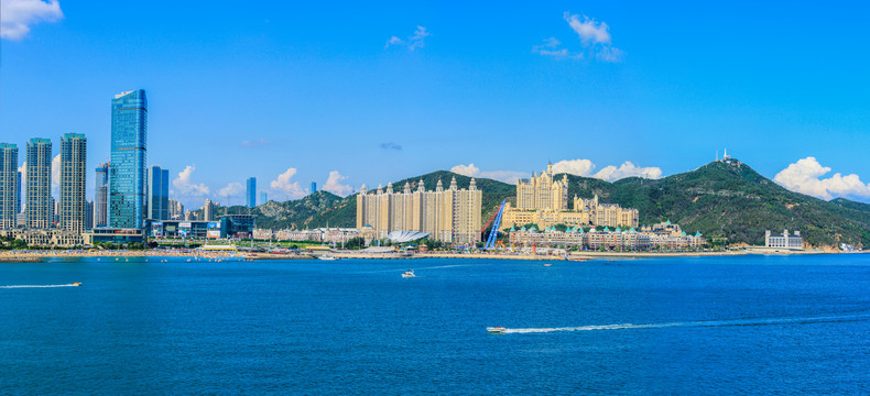 大连星海湾全景