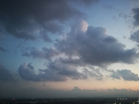 台风的恐怖天气