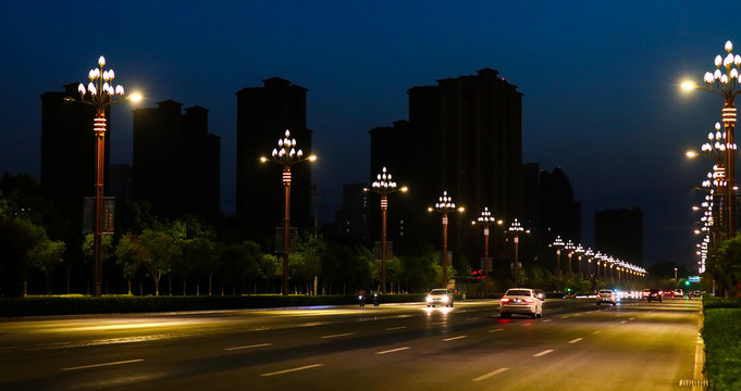 定州城市夜景