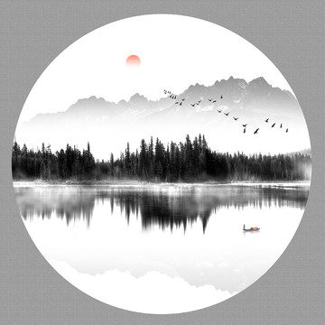 山水墨畫