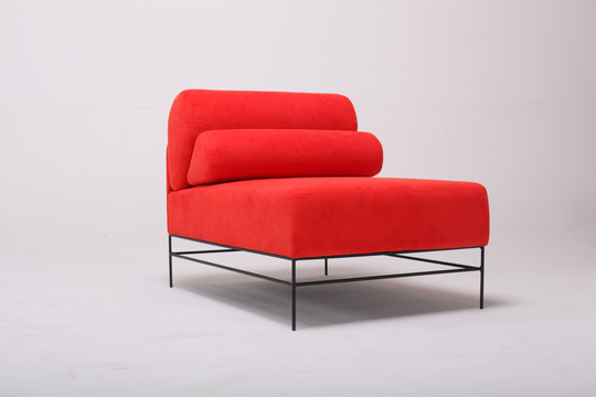 红色单人沙发椅
