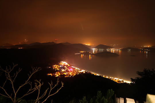 渔港夜景