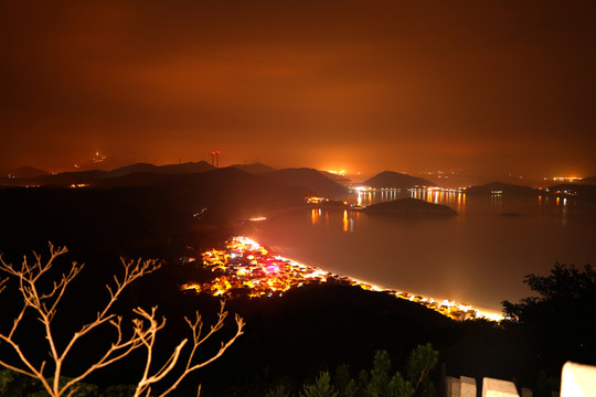 渔港夜景