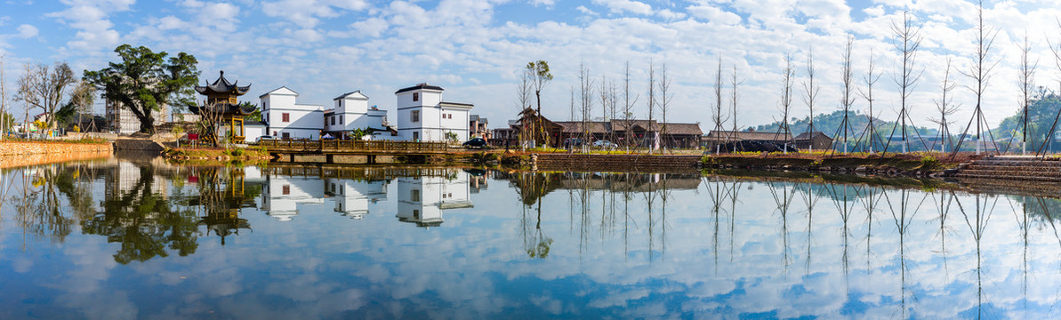 灵潭村全景图