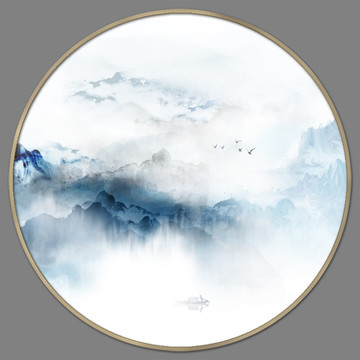 水墨山水畫抽象風景畫