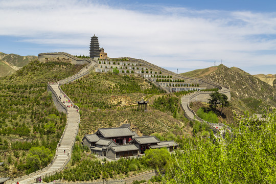 雁门关关城全景