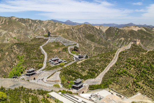 雁门关关城全景