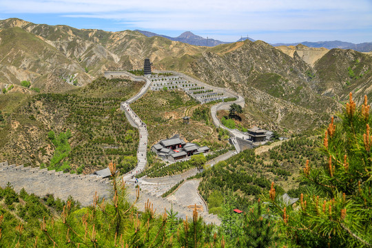 雁门关关城全景