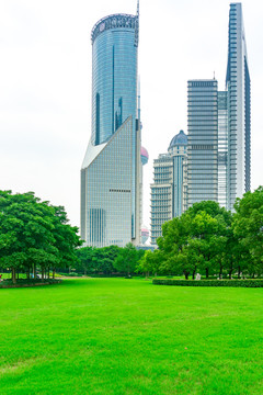 上海现代建筑背景