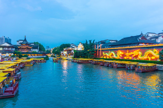 南京秦淮人家夜景