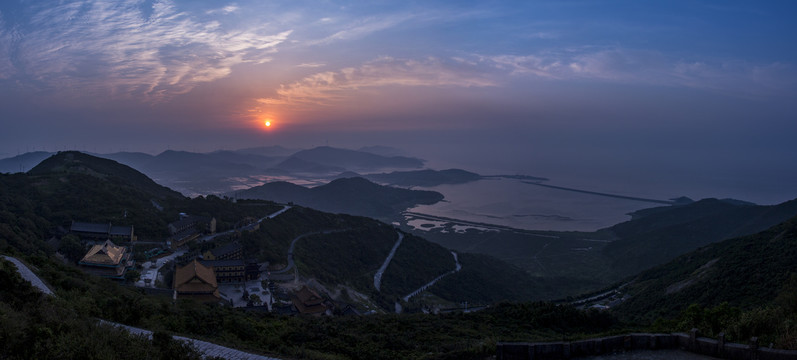 观音山日出