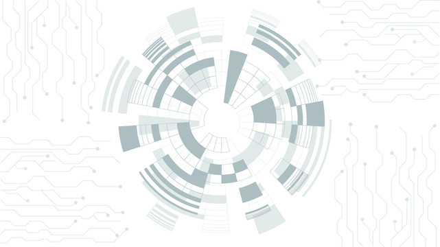 未来电子通信科技矢量背景图