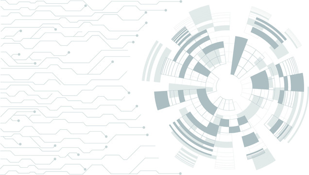 未来电子通信科技矢量背景图