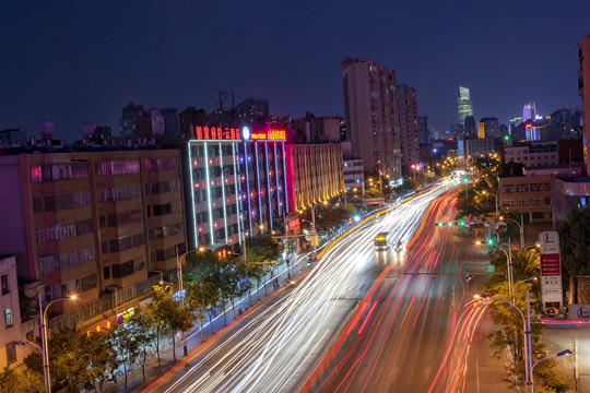 滇缅大道夜景