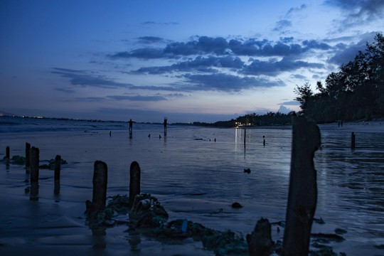 海边夕阳