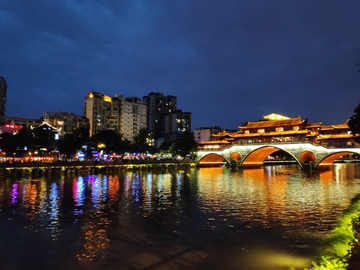 成都九孔桥夜景