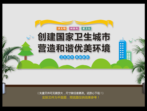 衛(wèi)生城市文化墻