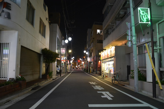 东京街头夜景