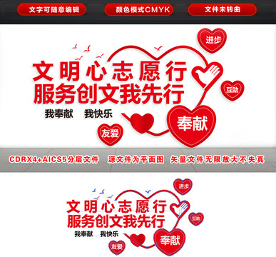 志愿者文化墻