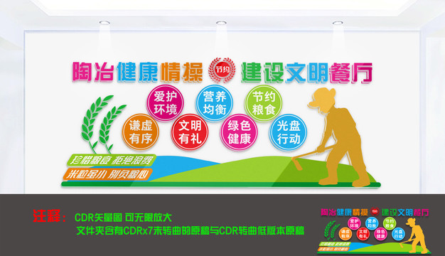食堂文化墻