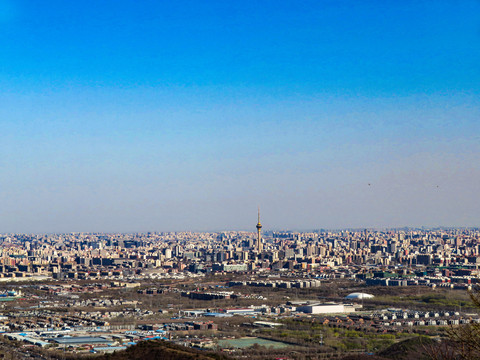 俯瞰北京城市风光