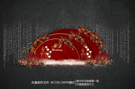 復(fù)古婚禮合影區(qū)