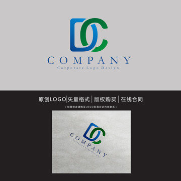 DC字母logo