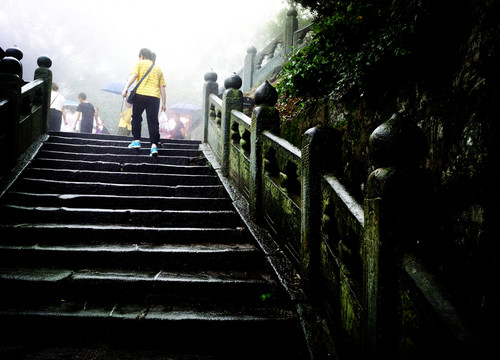 台阶登山