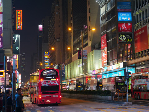 香港城市风光夜景