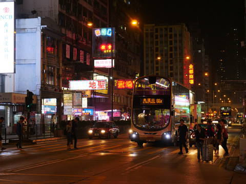 香港城市风光夜景