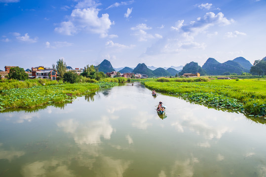 普者黑河流