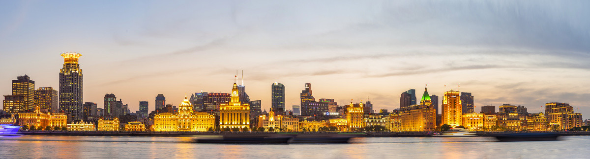 上海外滩夜景高清全景