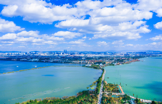 昆明滇池全景