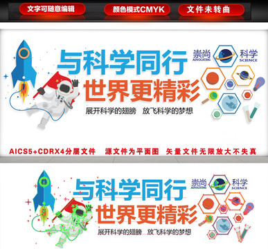 科普科學(xué)室文化墻
