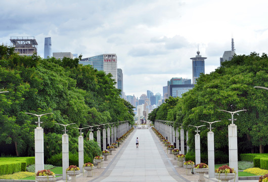 上海浦东世纪公园迎宾大道