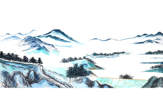 水墨山水畫
