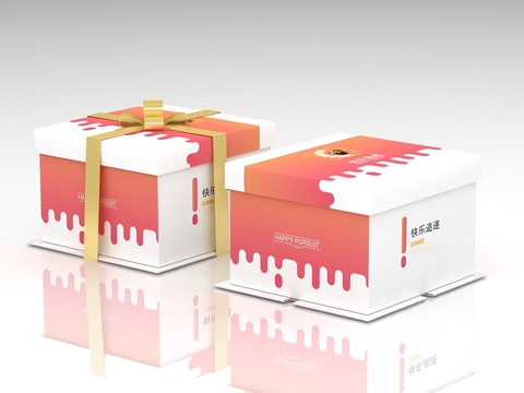 蛋糕盒包裝設(shè)計(jì)平面展開(kāi)圖源文件