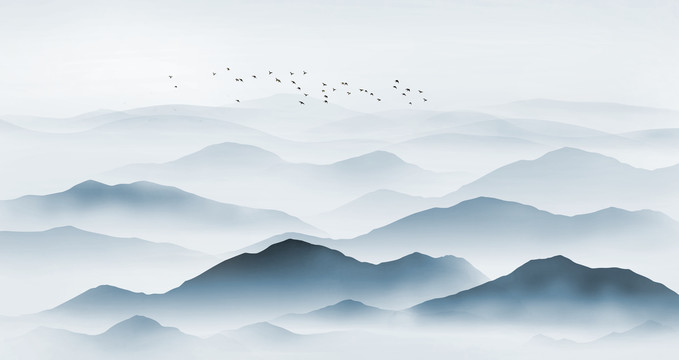 水墨山水畫
