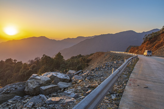 美丽夕阳风光