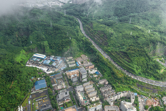 雨中深圳