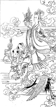 鹿鶴同春